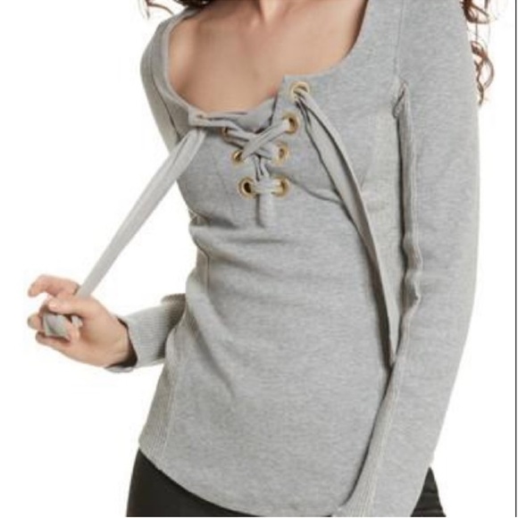 Free People | Tops | Free People Ribbon Tie Front | Poshmark